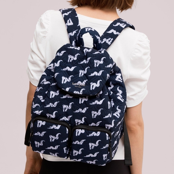 🆕 Kate Spade Jayne Quilted Cat Backpack - Picture 3 of 6